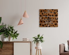 BK Home İsme Özel Dekoratif 45cm Ahşap Palet Duvar Saati-6