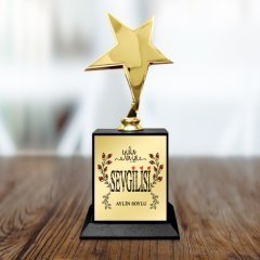 Kişiye Özel Yılın En İyi Sevgilisi Yıldız Figürlü Ödül Kupası