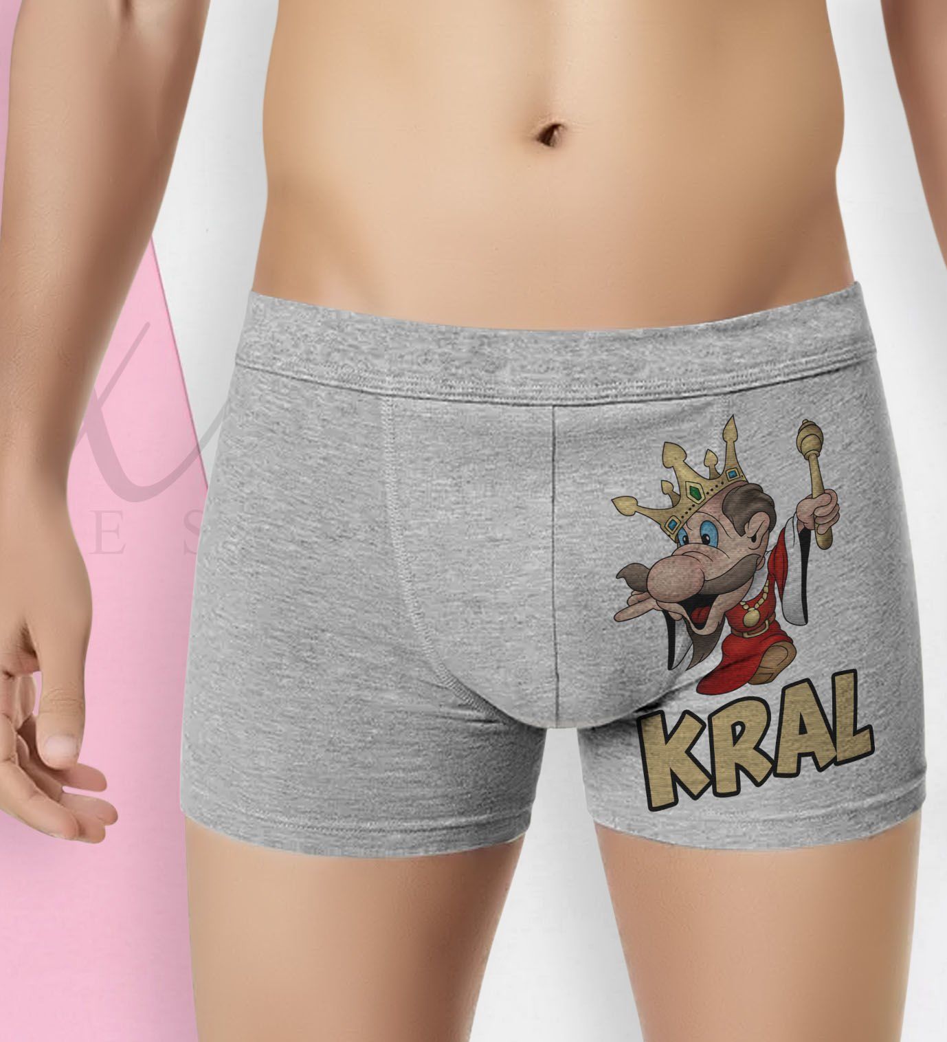 BK Gift Özel Tasarım Eğlenceli Erkek Boxer Serisi - Model 30