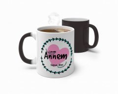 Kişiye Özel Canım Annem Tasarımlı Sihirli Kupa Bardak-10