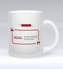 Kişiye Özel Teyze Cam Kupa Bardak - 1