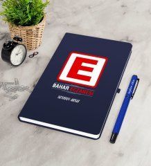 Kişiye Özel Eczane Lacivert Defter Kalem Seti-1