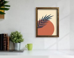 BK Home Doğal Masif Ahşap Çerçeveli Tablo 45x65cm-94