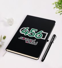 Kişiye Özel Squid Game Tasarımlı Siyah Defter ve Kalem Seti-11
