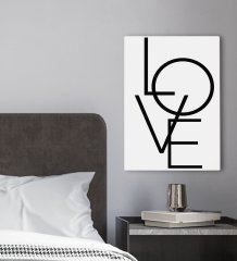 BK Gift Yatak Odası Konseptli Kanvas Tablo 30x50cm-101