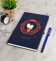 Kişiye Özel Eczacı Lacivert Defter Kalem Seti-9
