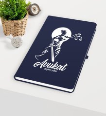 Kişiye Özel Avukat Temalı Lacivert Defter - 15