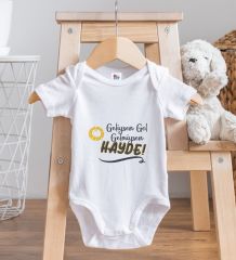 BK Kids Geliysen Gel Tasarımlı Beyaz Bebek Body Zıbın-1