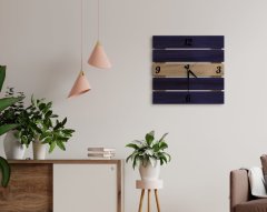 BK Home Dekoratif 45cm Ahşap Palet Duvar Saati-5