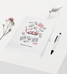 Kişiye Özel Dünyanın En İyi Öğretmeni Temalı Beyaz Defter Kalem Hediye Seti - 7