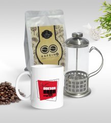Kişiye Özel Doktor Baba Tasarımlı Kupa & French Press & 250gr Filtre Kahve Hediye Seti-1