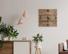 BK Home Dekoratif 45cm Ahşap Palet Duvar Saati-2