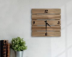 BK Home Dekoratif 45cm Ahşap Palet Duvar Saati-2
