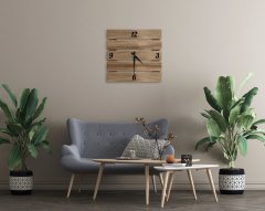 BK Home Dekoratif 45cm Ahşap Palet Duvar Saati-2