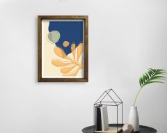 BK Home Doğal Masif Ahşap Çerçeveli Tablo 45x65cm-89