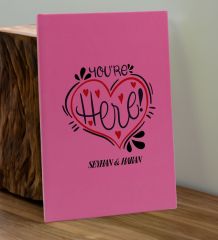 BK Gift Sevgiliye Özel İsimli Pembe Defter ve Cam Matara Hediye Seti-12, Sevgiliye Hediye, Sevgililer Günü, Yeni İş Hediyesi