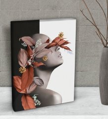 BK Gift Yatak Odası Konseptli Dekoratif Mini Kanvas Tablo 15x20cm-83