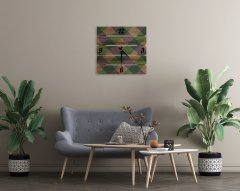 BK Home Dekoratif 45cm Ahşap Palet Duvar Saati-3