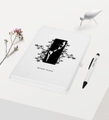 Kişiye Özel Atatürk Temalı Beyaz Defter Kalem Hediye Seti - 8