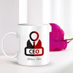 Kişiye Özel Mesleki CEO Beyaz Kupa Bardak - 001
