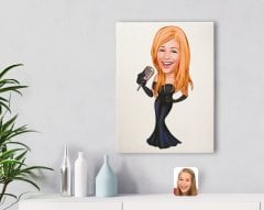 Kişiye Özel Assolist Karikatürlü Kanvas Tablo 30x50cm-1