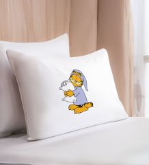 BK Gift Eğlenceli Kedi Tasarımlı Pamuklu Yastık Kılıfı-7 50x70cm , Sevgiliye Hediye, Ev Hediyesi, Tasarım Ev Tekstili