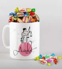 Kişiye Özel Avukat Kupa ve Haribo Şeker Hediye Seti-11