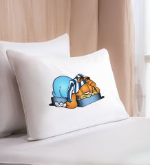 BK Gift Eğlenceli Kedi Tasarımlı Pamuklu Yastık Kılıfı-6 50x70cm , Sevgiliye Hediye, Ev Hediyesi, Tasarım Ev Tekstili