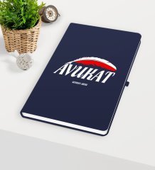 Kişiye Özel Avukat Temalı Lacivert Defter - 7