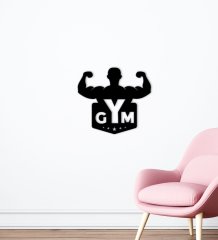 BK Home GYM Tasarımlı Ahşap Duvar Süsü-22