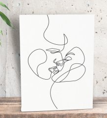 BK Gift Yatak Odası Konseptli Dekoratif Mini Kanvas Tablo 15x20cm-79
