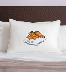 BK Gift Eğlenceli Kedi Tasarımlı Pamuklu Yastık Kılıfı-5 50x70cm , Sevgiliye Hediye, Ev Hediyesi, Tasarım Ev Tekstili