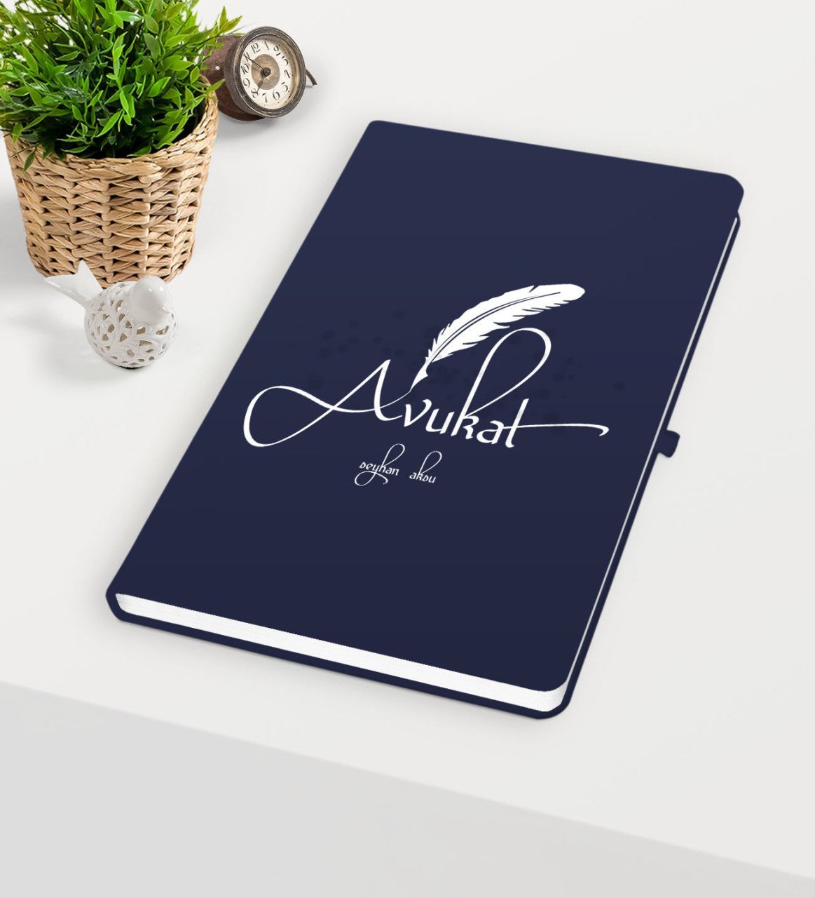 Kişiye Özel Avukat Temalı Lacivert Defter - 6