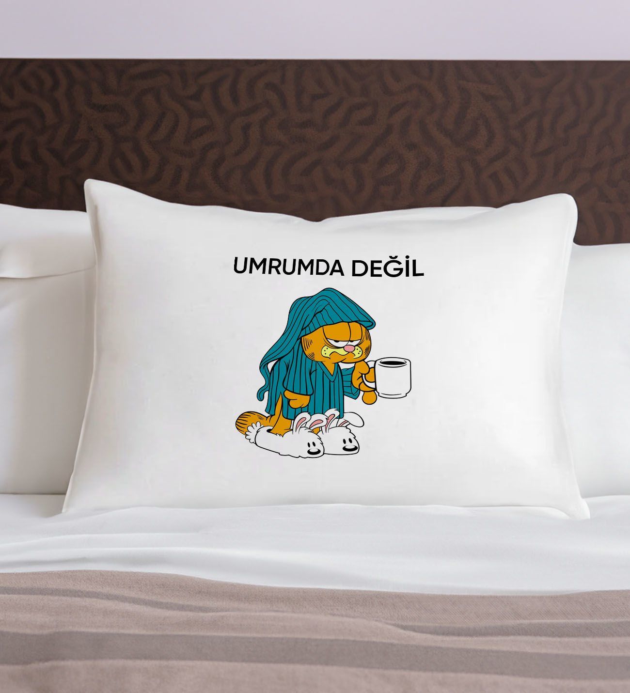 BK Gift Eğlenceli Kedi Tasarımlı Pamuklu Yastık Kılıfı-4 50x70cm , Sevgiliye Hediye, Ev Hediyesi, Tasarım Ev Tekstili