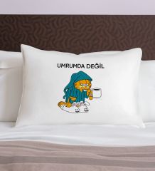 BK Gift Eğlenceli Kedi Tasarımlı Pamuklu Yastık Kılıfı-4 50x70cm , Sevgiliye Hediye, Ev Hediyesi, Tasarım Ev Tekstili
