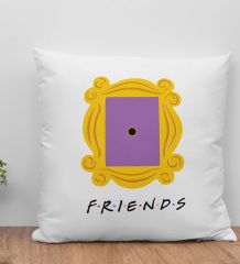 BK Gift Friends Monica’s Kapı Çerçevesi Tasarımlı Yastık-5