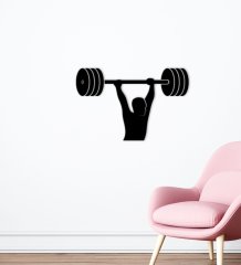 BK Home GYM Tasarımlı Ahşap Duvar Süsü-19
