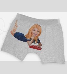 BK Gift Kişiye Özel Karikatürlü Eğlenceli Erkek Boxer Serisi - Model 15