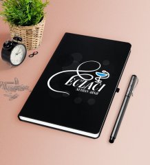 Kişiye Özel Eczacı Siyah Defter Kalem Seti-7