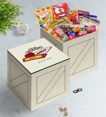 Kişiye Özel Okul Müdürü Ahşap Kutuda Nostaljik Lezzetler Hediye Seti-1