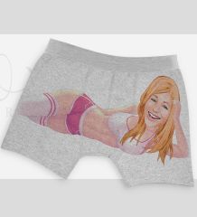 BK Gift Kişiye Özel Karikatürlü Eğlenceli Erkek Boxer Serisi - Model 13