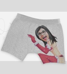 BK Gift Kişiye Özel Karikatürlü Eğlenceli Erkek Boxer Serisi - Model 12