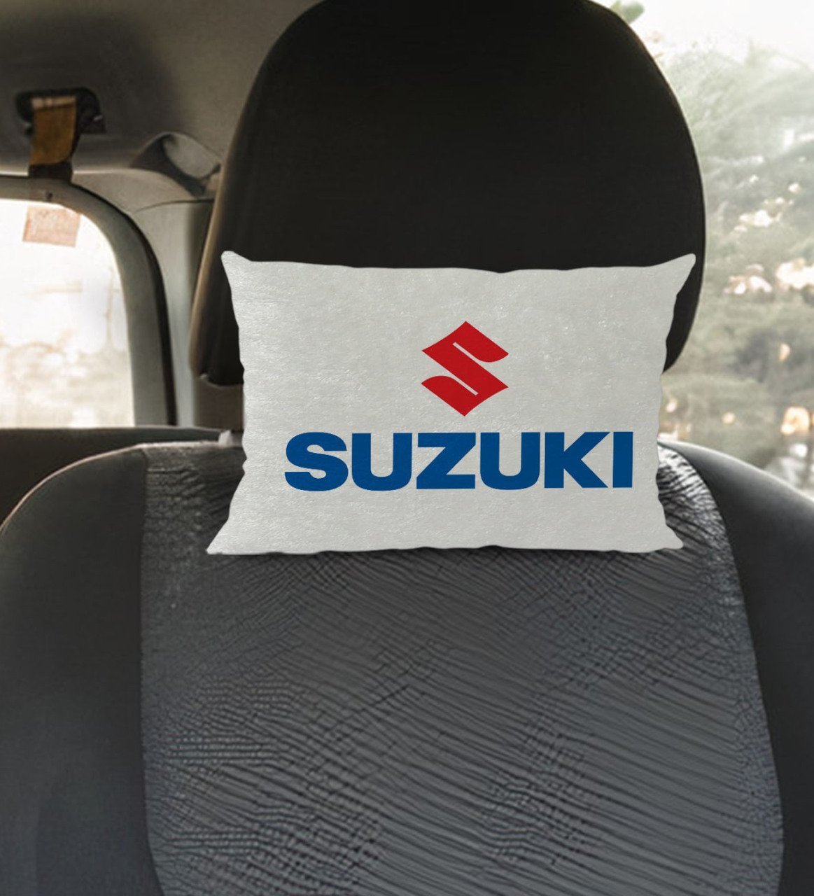 BK Gift Suzuki Tasarımlı Dikdörtgen Araç Koltuk Yastığı-1