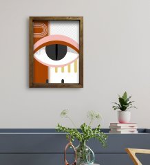 BK Gift Otel Odası Konseptli Doğal Masif Ahşap Çerçeveli Tablo 30x40cm-66