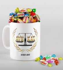Kişiye Özel Avukat Kupa ve Haribo Şeker Hediye Seti-1