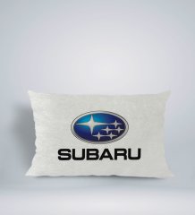 BK Gift Subaru Tasarımlı Dikdörtgen Araç Koltuk Yastığı-1