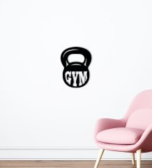 BK Home GYM Tasarımlı Ahşap Duvar Süsü-13
