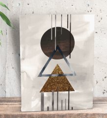 BK Gift Yatak Odası Konseptli Dekoratif Mini Kanvas Tablo 15x20cm-70