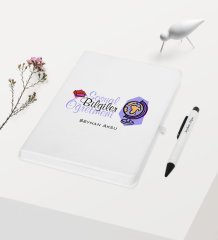 Kişiye Özel Sosyal Bilgiler Öğretmeni Temalı Beyaz Defter Kalem Hediye Seti - 2
