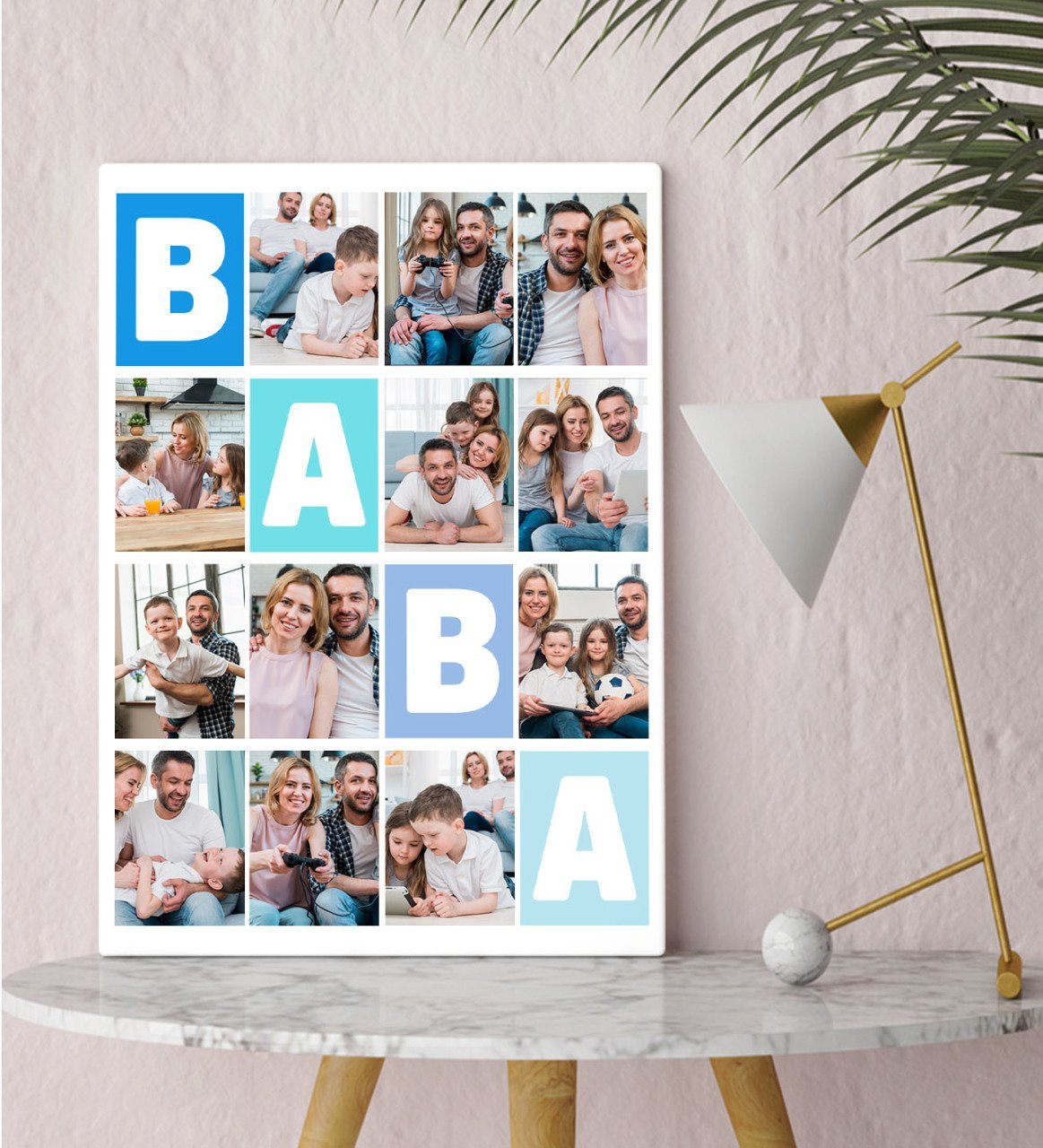 Kişiye Özel Baba Temalı Kanvas Tablo 30x50cm